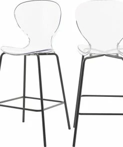 Cheapest 🔥 Meridian Furniture Clarion Counter Stool, Set Of 2, Matte Black 🤩