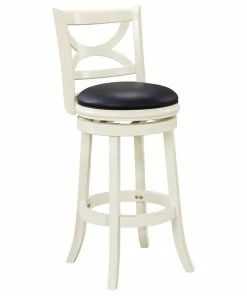 Outlet 💯 Boraam Industries, Inc. Florence Swivel Bar Stool, Distressed Ivory 🛒