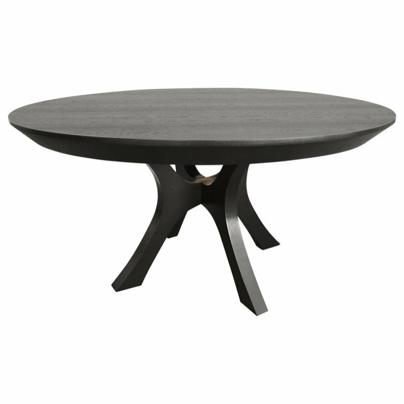 Promo π MOD The Ansel Dining Table, 60", Ebony, Transitional, Round β€οΈ
