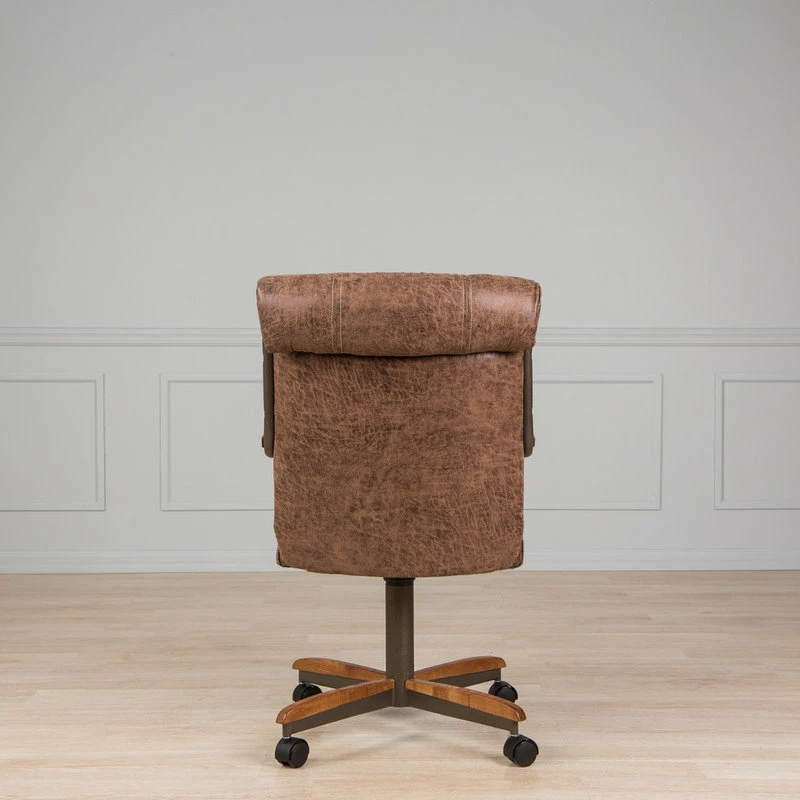 Hot Sale 😀 AW Furniture Swivel Dining Caster Chair, Brown ❤️ - Image 5