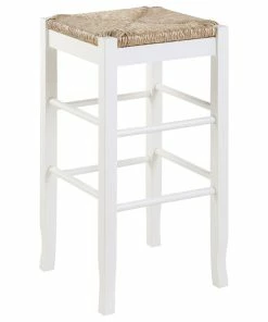 Best reviews of 🎁 Boraam Industries, Inc. 29" Square Rush Stool, White ⭐