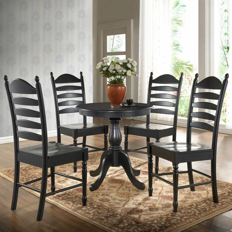 Promo โ CAROLINA CLASSICS Bella 30" Round Pedestal Table, Antique Black โจ - Image 3