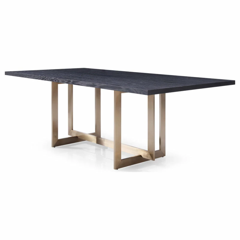 Hot Sale โ MOD The Asher Dining Table, 86.5", Black, Contemporary, Rectangle ๐งจ - Image 4