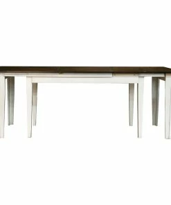 Buy 😀 A-America Toluca 132" Rectangular Leg Table, With 3 24" Self-Storing Leaves 💯