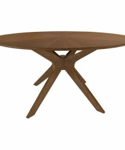 Budget ✔️ Vig Furniture Inc. Modrest Prospect Modern Large Round Walnut Dining Table 😀