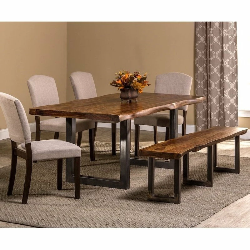 Brand new ๐ MOD The Axel Dining Table, 80"x39", Natural Sheesham, Contemporary, Rectangle โจ - Image 5