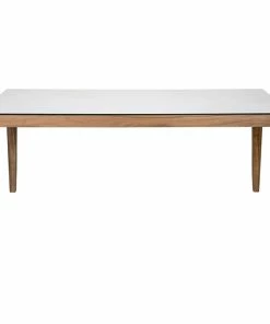 Coupon 💯 MOD The Clifton Dining Table, 71", White, Transitional, Rectangle ❤️