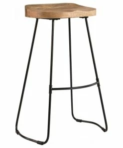 Discount ✨ Madeleine Home Inc. Rombass Saddle Seat Bar Stool, Natural 💯