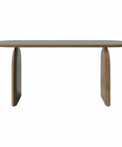 Best deal 😍 Homary 59.1" Farmhouse Dining Table Solid Wood Top, Pedestals For 4 😍