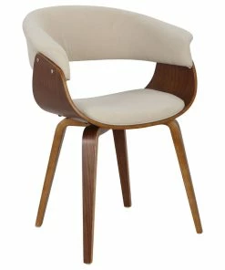 Budget 🔥 MOD The Antonia Accent Chair, Cream, Fabric And Wood 😉
