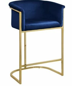 Cheapest 😀 Meridian Furniture Donatella Velvet Stool, Navy 🌟