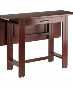 Discount 🤩 Winsome Taylor Drop Leaf Dining Table In Walnut Finish 🤩