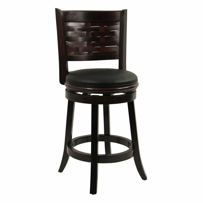 Best Sale 🔔 Boraam Industries, Inc. Boraam Sumatra 24" Swivel Counter Stool In Cappuccino 🛒 - Image 2