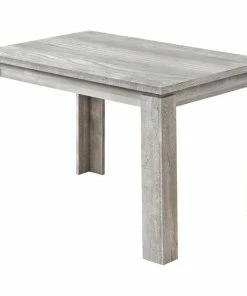 Hot Sale 🤩 Monarch 47" X 32" Contemporary Wooden Paneled Dining Table In Gray 🛒