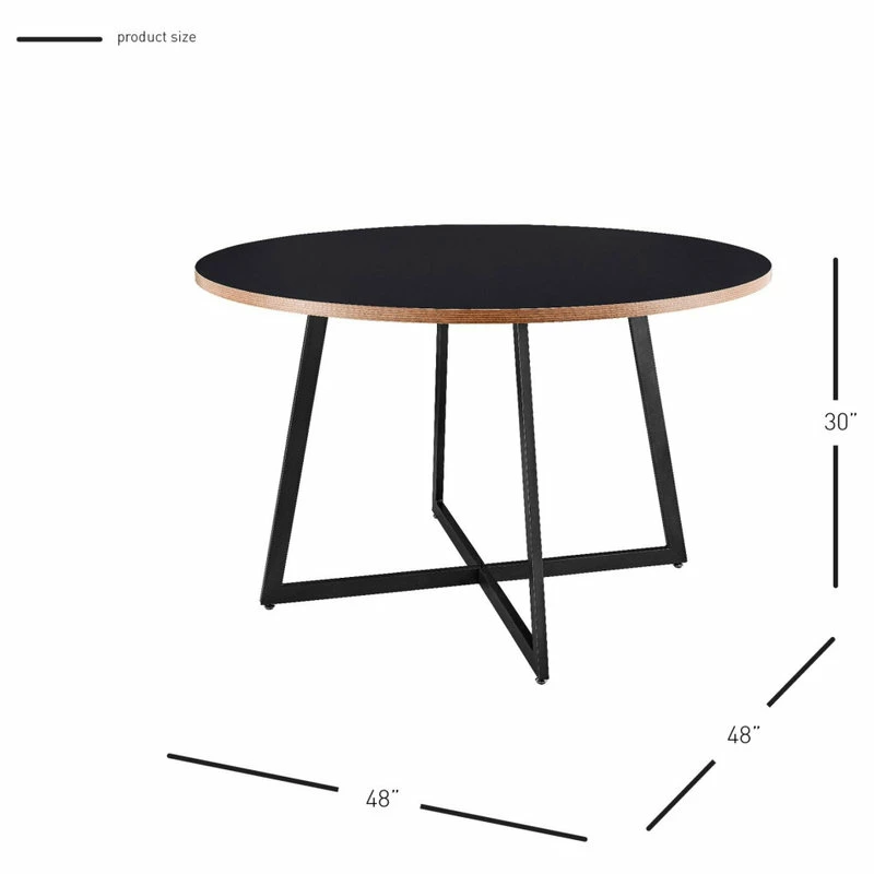 Top 10 β¨ New Pacific Direct Inc. Courtdale 48" Round Table, Black π - Image 3