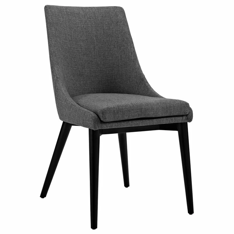 Promo ๐ LexMod Viscount Upholstered Fabric Dining Side Chair, Gray ๐งจ