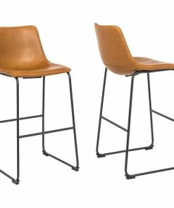 Best deal ❤️ Plata Import LLC Montana Vintage-Style Bar Stools, Set Of 2, Tan, 29" 🔥