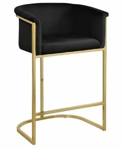 Top 10 😍 Meridian Furniture Donatella Velvet Stool, Black ✨