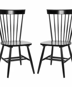 Cheapest 🎁 Safavieh Parker Spindle Dining Chairs, Set Of 2, Black 🛒