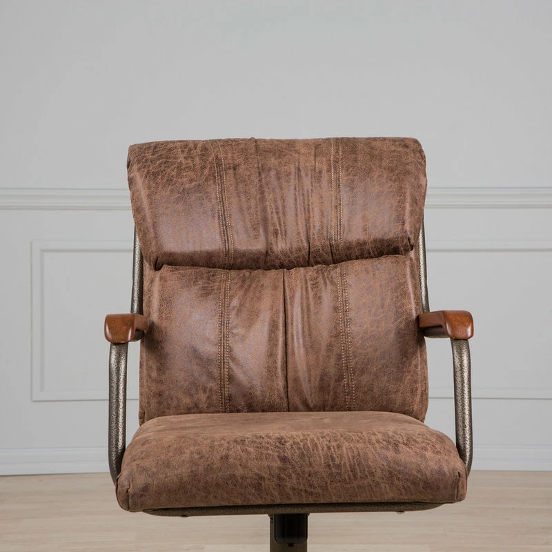 Hot Sale 😀 AW Furniture Swivel Dining Caster Chair, Brown ❤️ - Image 6
