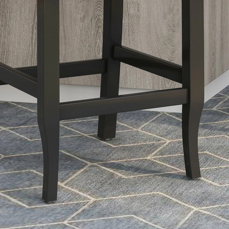 Wholesale 🛒 GDFStudio Plymouth Wingback Counter Stool, Navy Blue 😉 - Image 4