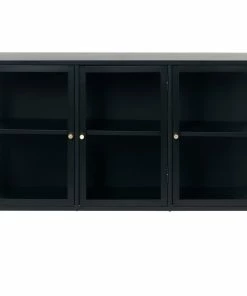 Cheap โจ Unique Furniture Metal & Glass Sideboard, 3-Section ๐งจ