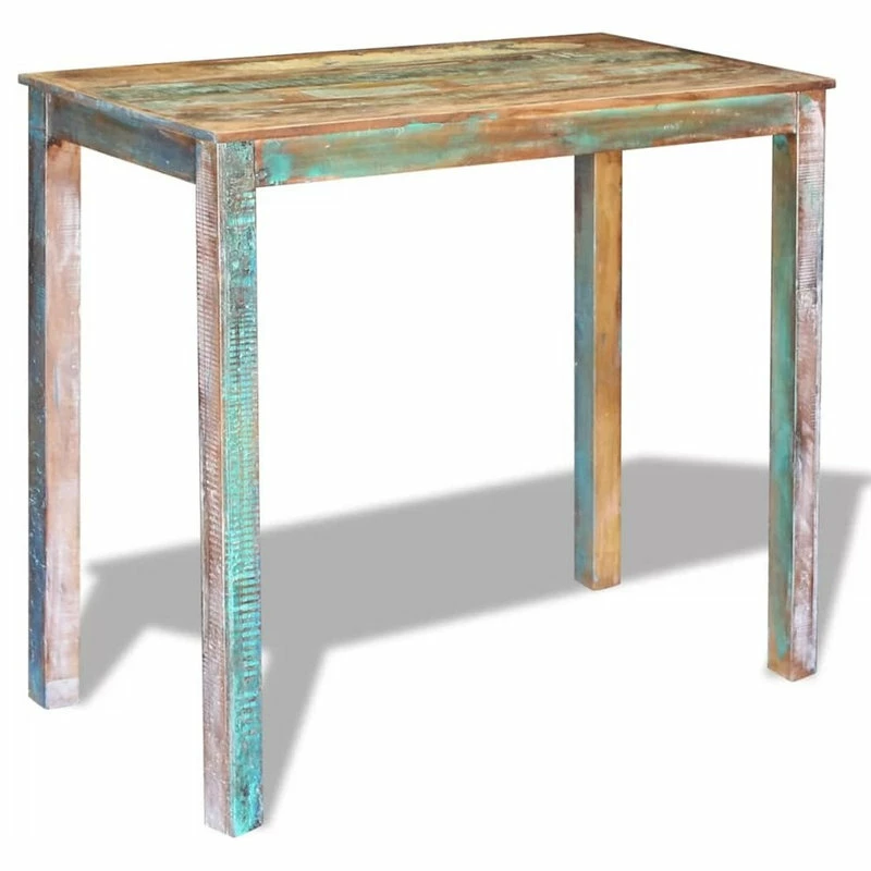 Coupon ๐ Vida XL LLC VidaXL Bar Table Solid Reclaimed Wood Dining High Breakfast Kitchen Dinner ๐ฏ - Image 5