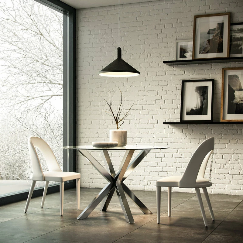 Promo ๐ LIEVO Bella Dining Table, Polished Stainless Steel โญ - Image 2