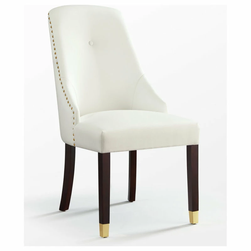 Buy ❤️ MOD The Grand Dining Chair, Set Of 2, White Leather Pu/Goldtone ✨ - Image 6