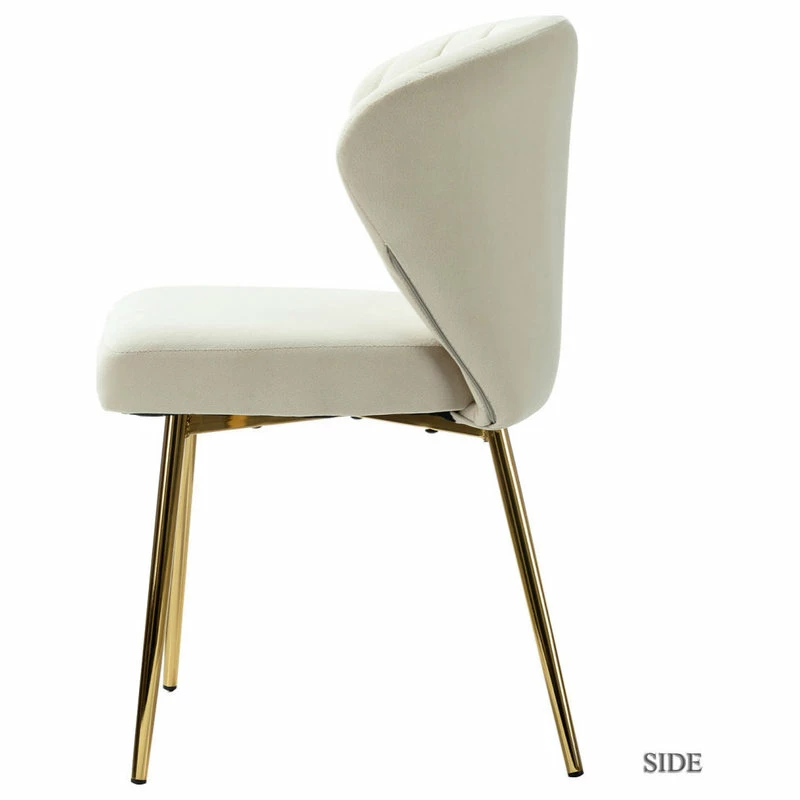 Top 10 ⭐ MOD The Audrey Dining Chair, Velvet, Set Of 2, Tan 🎉 - Image 3