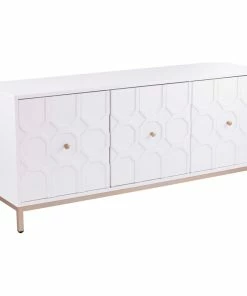 Cheap ๐ SEI Furniture Grannison Three-Door Accent Cabinet, White โญ