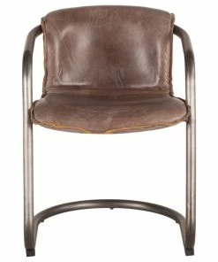 Best Sale 🎉 MOD The Frisco Dining Chair, Brown, Leather, Set Of 2 😉