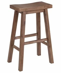 Best reviews of ⭐ Boraam Industries, Inc. Sonoma Saddle Seat Bar Stool, Barnwood Wire-Brush 🎁