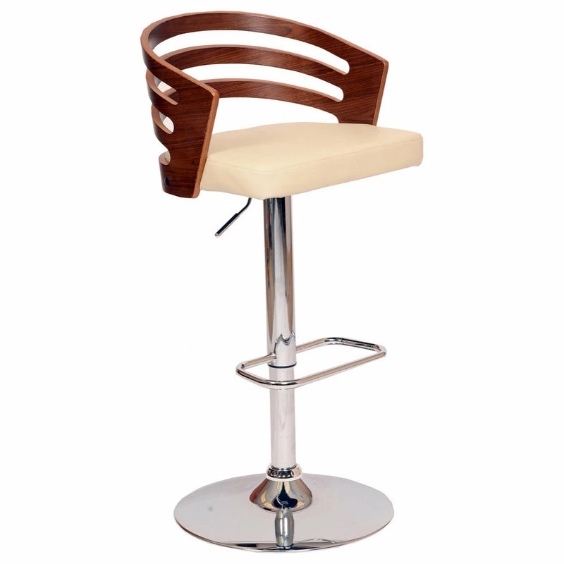 Budget 🌟 Armen Living Adele Cream Faux Leather And Walnut Wood Bar Stool LCADSWBACRWA ❤️