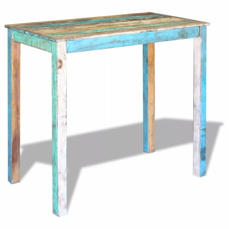 Coupon ๐ Vida XL LLC VidaXL Bar Table Solid Reclaimed Wood Dining High Breakfast Kitchen Dinner ๐ฏ - Image 2