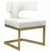 Deals ⌛ MOD The Eve Dining Chair, Cream And Gold, Velvet And Metal 🔔