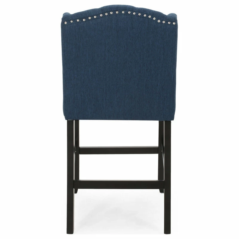 Wholesale 🛒 GDFStudio Plymouth Wingback Counter Stool, Navy Blue 😉 - Image 8