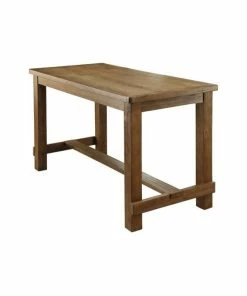 New 💯 Bowery Hill Contemporary Counter Height Wood Dining Table In Natural 🧨