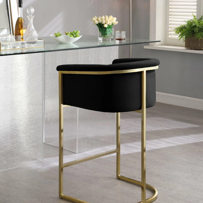 Top 10 😍 Meridian Furniture Donatella Velvet Stool, Black ✨ - Image 4