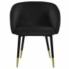 Deals 😉 MOD The Soho Dining Chair, Black, Velvet 👏