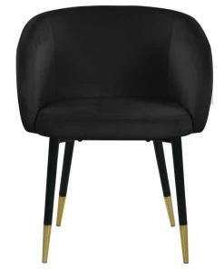 Deals 😉 MOD The Soho Dining Chair, Black, Velvet 👏