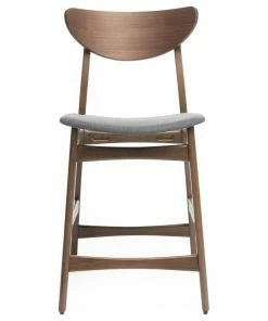 Best Pirce 🔥 GDFStudio GDF Studio Molle Mid-Century Design Counter Stools, Gray/Walnut, Set Of 2 🤩