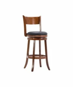 Wholesale 🎁 Boraam Industries, Inc. Palmetto Swivel Stool, 24", Walnut ⭐