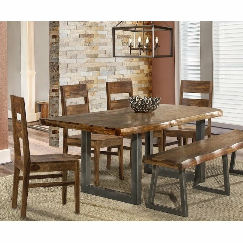 Brand new ๐ MOD The Axel Dining Table, 80"x39", Natural Sheesham, Contemporary, Rectangle โจ - Image 3