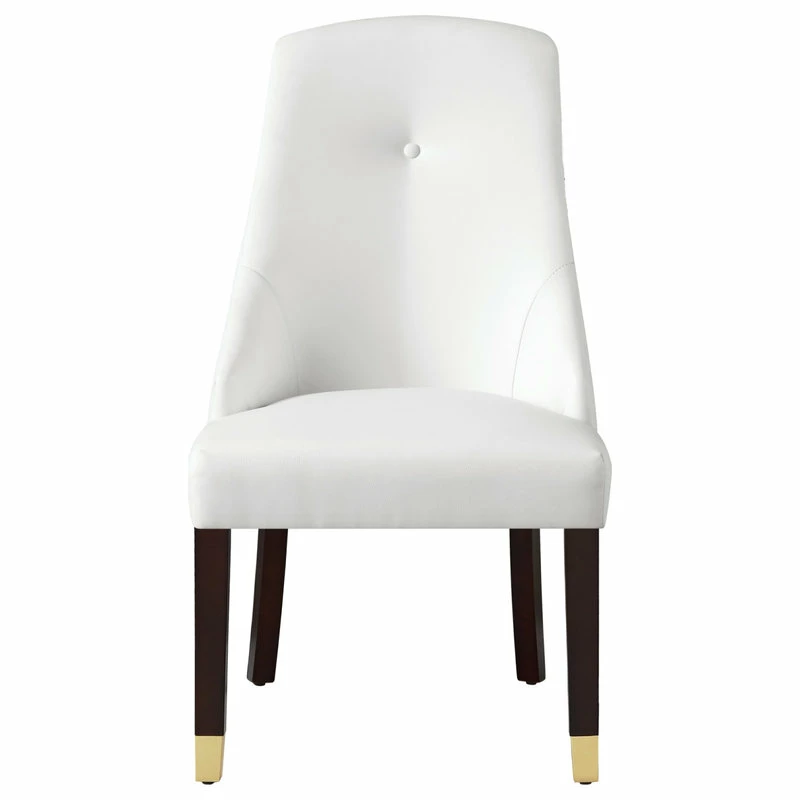 Buy ❤️ MOD The Grand Dining Chair, Set Of 2, White Leather Pu/Goldtone ✨ - Image 4