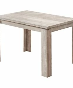 Cheapest ✨ Monarch 47" X 32" Contemporary Wooden Paneled Dining Table In Taupe 🛒