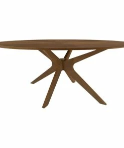 New 👍 MOD The Beck Dining Table, 75", Walnut, Midcentury, Oval 😀