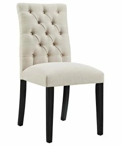 Coupon 🤩 LexMod Duchess Parsons Upholstered Fabric Dining Side Chair, Beige 👏