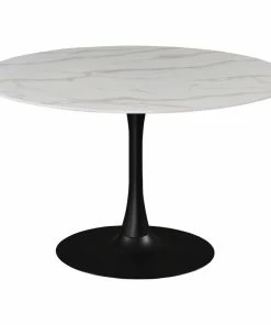 Brand new ๐ฅฐ MOD The Luna Dining Table, 48" Matte Black, Midcentury, Round ๐งจ