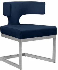 Best reviews of 🤩 MOD The Eve Dining Chair, Navy And Chrome, Velvet And Metal 🌟
